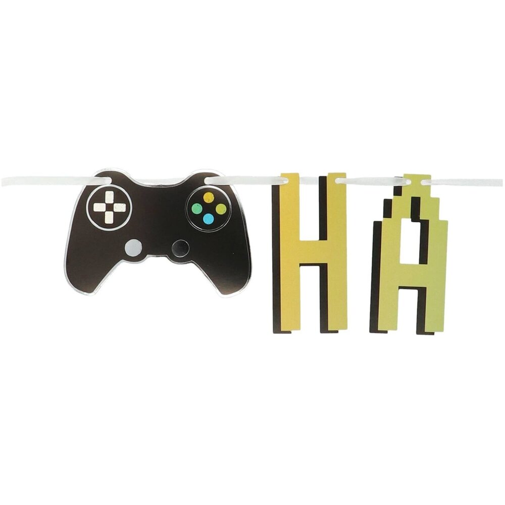 Folat Level Up Game Happy Birthday Letter Garland 1.5mtr | 2-piece