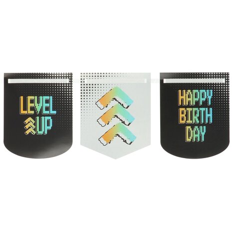 Folat Level Up Game Flag Garland 6 meters | per piece