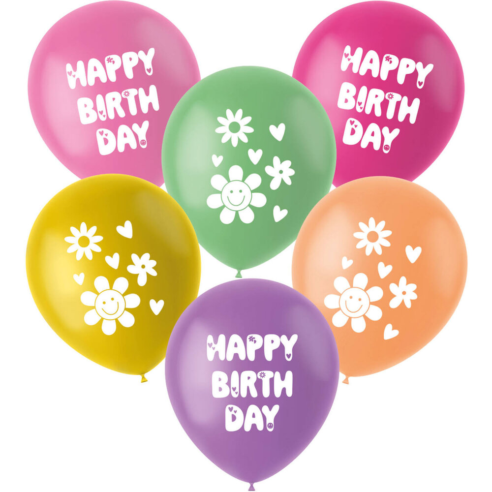 Folat Ballons Boho Girlz 33 cm | 6 pièces