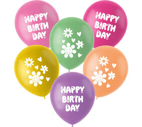 Folat Boho Girlz Luftballons 33 cm | 6 Stück