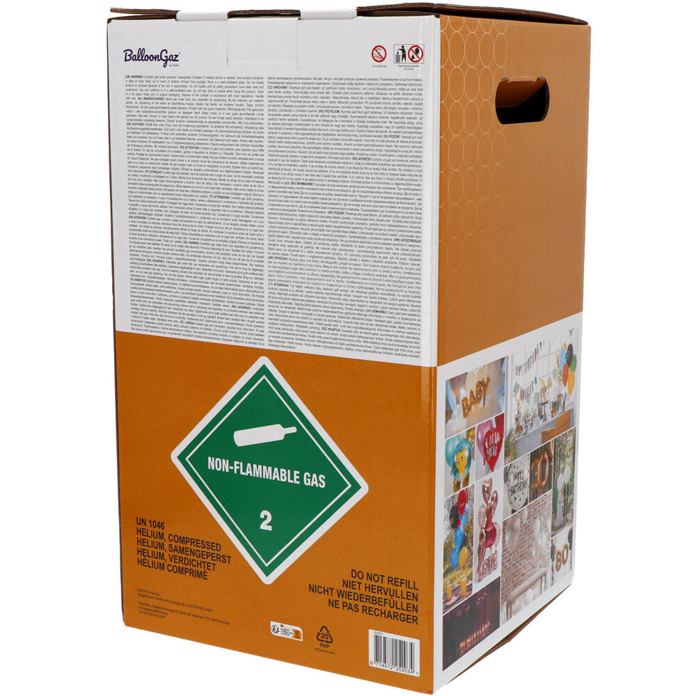 BalloonGaz XL Helium Tank for 50 balloons