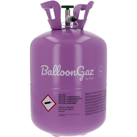 BalloonGaz Réservoir d'hélium XL pour 50 ballons