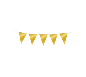 Paper Dreams Mini Flag Garland Metallic Gold 15x300cm | per piece