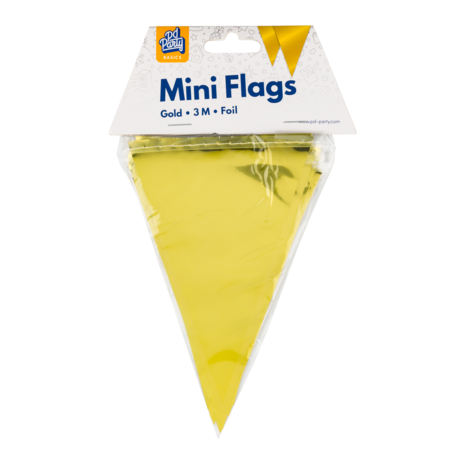 Paper Dreams Mini Vlaggenlijn Slinger Metallic Goud 15x300cm | per stuk