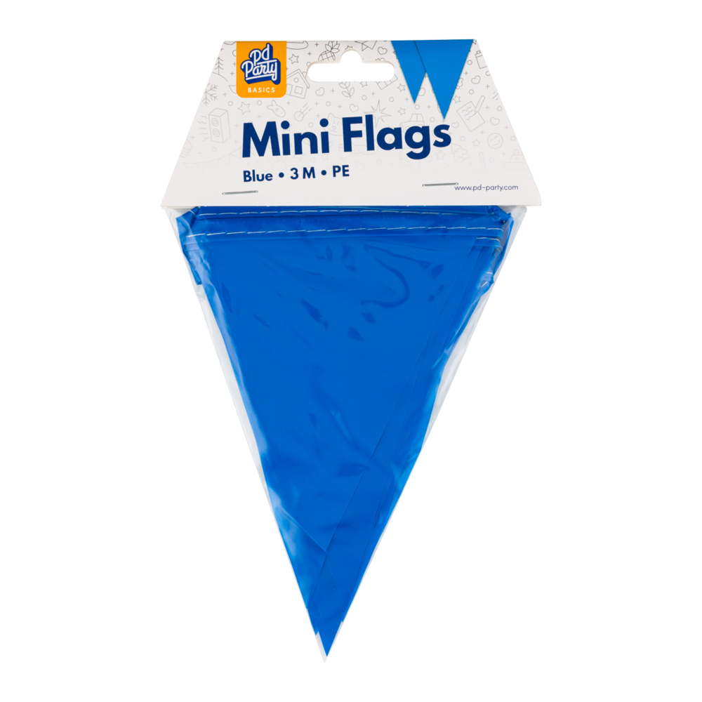 Paper Dreams Mini Flag Garland Blue 15x300cm | per piece