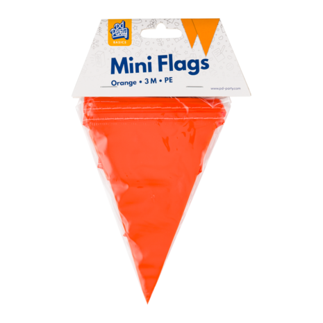 Paper Dreams Mini Flag Garland Orange 15x300cm | per piece