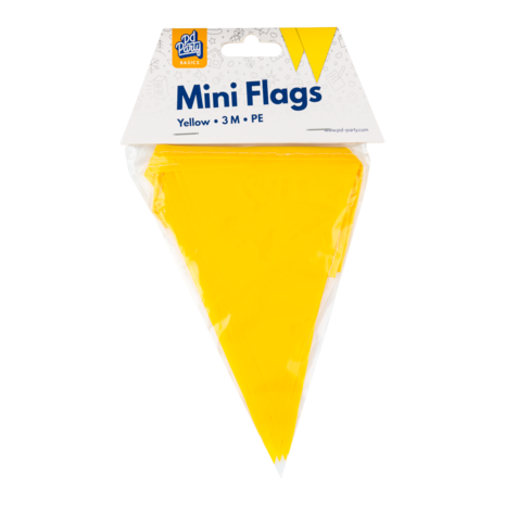 Paper Dreams Mini Flag Garland Yellow 15x300cm | per piece