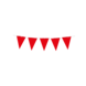 Paper Dreams Mini Flag Garland Red 15x300cm | per piece