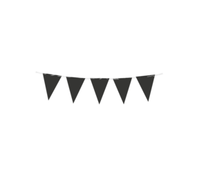 Paper Dreams Mini Flag Garland Black 15x300cm | per piece