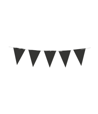 Paper Dreams Mini Flag Garland Black 15x300cm | per piece