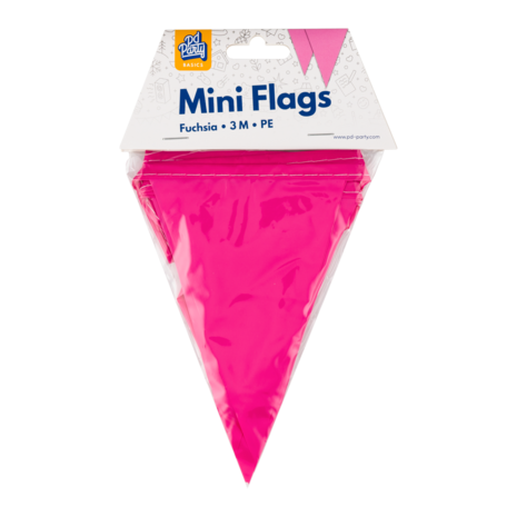 Paper Dreams Mini Flag Garland Fuchsia 15x300cm | per piece