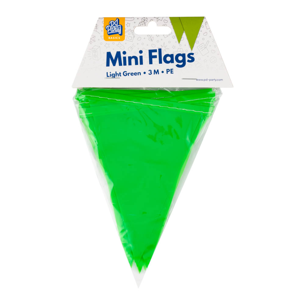 Paper Dreams Mini Vlaggenlijn Slinger Lime Groen 15x300cm | per stuk Paper Dreams Mini Vlaggenlijn Slinger Lime Groen 15x300cm | per stuk