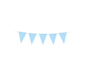 Paper Dreams Mini Flag Garland Light Blue 15x300cm | per piece