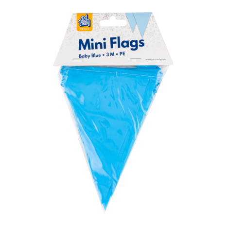 Paper Dreams Mini Flag Garland Light Blue 15x300cm | per piece