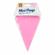 WeFiesta Guirlande de mini-drapeaux rose clair 15 x 300 cm | à l'unité