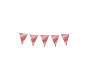 Paper Dreams Mini Flag Garland Metallic Rose Gold 15x300cm | per piece