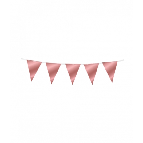 Paper Dreams Mini Flag Garland Metallic Rose Gold 15x300cm | per piece