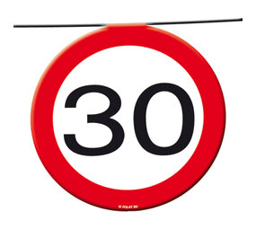Folat Panneau de signalisation « Guirlande 30 ans » | 12 mètres