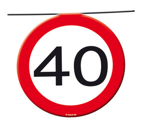 Folat Panneau de signalisation « Guirlande 40 ans » | 12 mètres