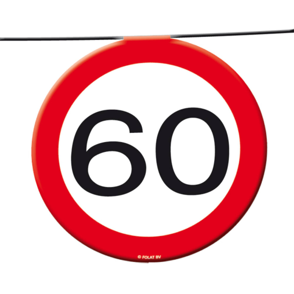 Folat Verkehrsschild „60 Jahre Girlande“ | 12 Meter