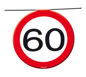 Folat 60 Years Garland Traffic Sign | 12 meters