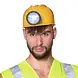 Boland Bauarbeiterhelm mit Licht | pro Stück