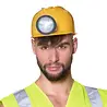 Boland Casque de chantier avec lampe frontale | à l'unité