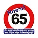 Paper Dreams Türschild „65 Jahre“ Verkehrsschild 50 cm | pro Stück