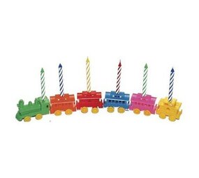 Haza - Witbaard Bougies pour gâteau en forme de train | par lot