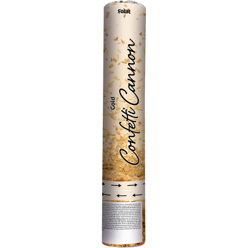 Folat Goldkonfettikanone 28 cm | pro Stück
