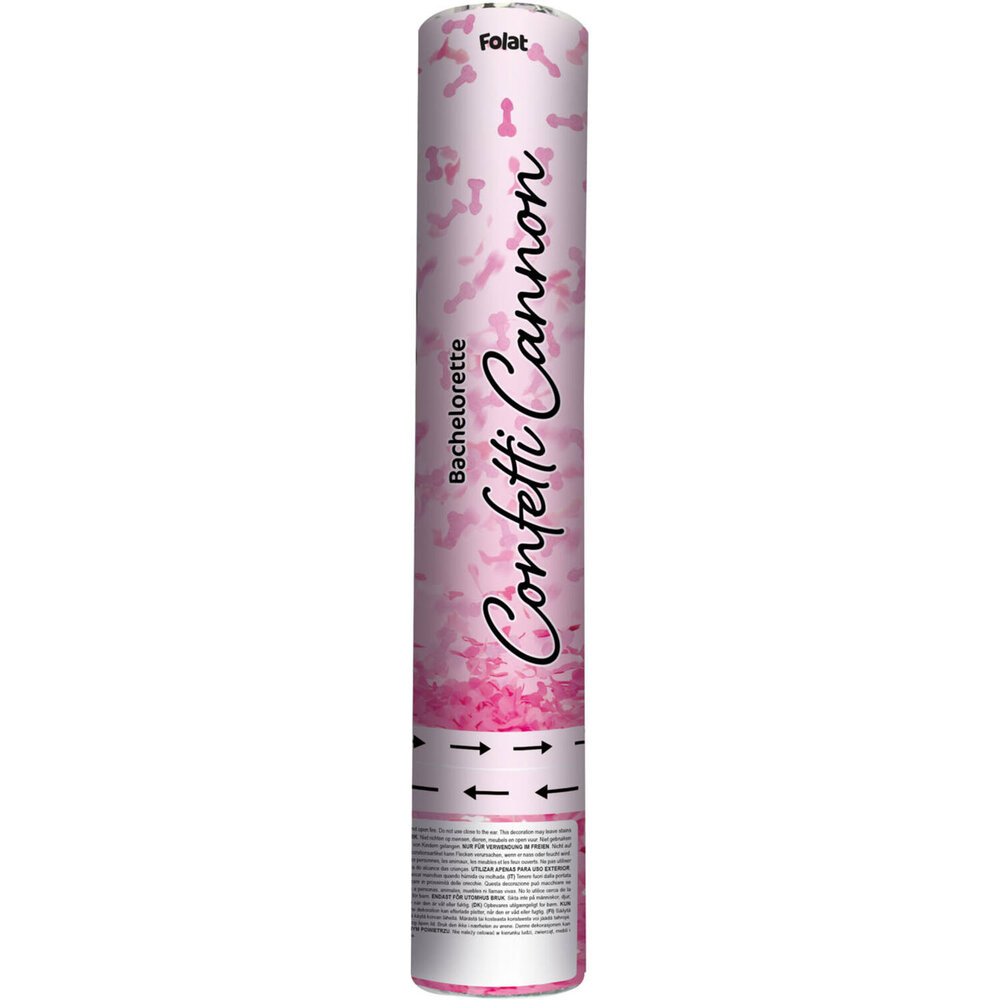 Folat Confetti Cannon Pink Penises 28cm | per piece