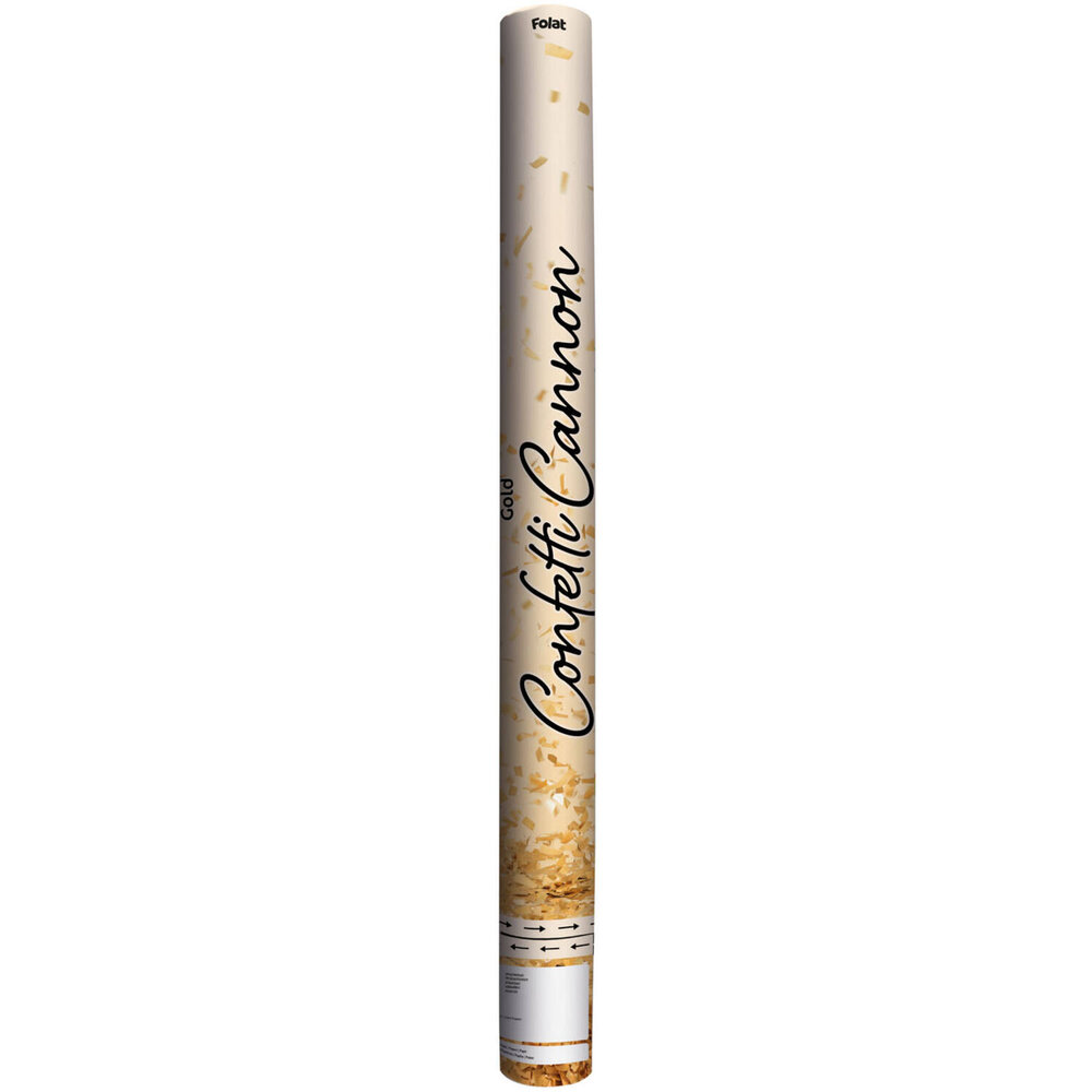 Folat Gold Confetti Cannon 57cm | per piece