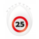 Paper Dreams 25 Years Traffic Sign Balloons 30cm | 8 pieces