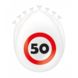 Paper Dreams Ballons pour 50e anniversaire, motif panneau de signalisation, 30 cm | 8 pièces