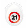 Paper Dreams Ballons pour 21e anniversaire, motif panneau de signalisation, 30 cm | 8 pièces Paper Dreams Ballons pour 21e anniversaire, motif panneau de signalisation, 30 cm | 8 pièces