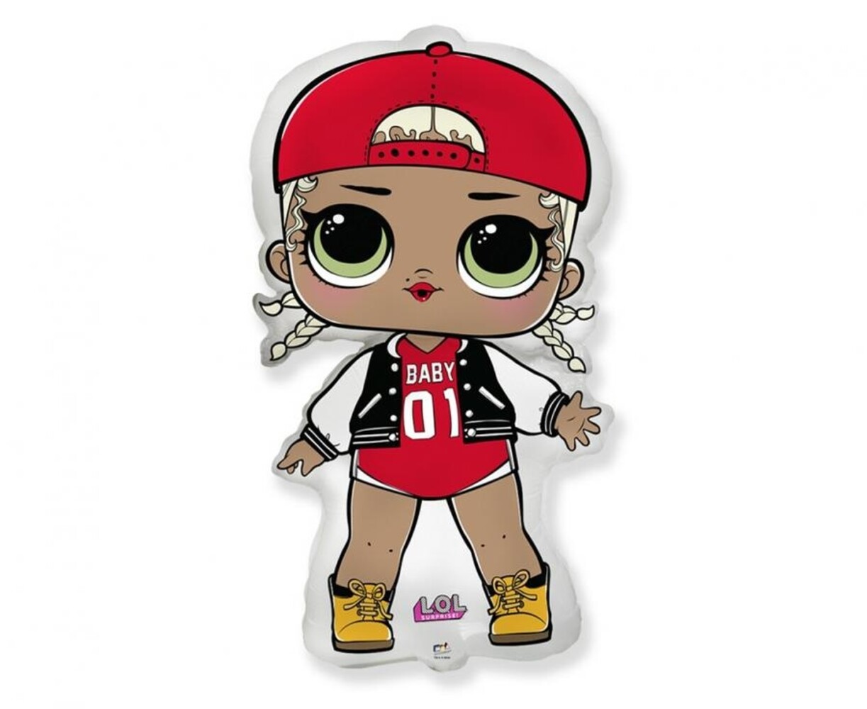 Flexmetal LOL Surprise MC Swag Shape Folie Ballon 47x84cm | per stuk Flexmetal LOL Surprise MC Swag Shape Folie Ballon 47x84cm | per stuk