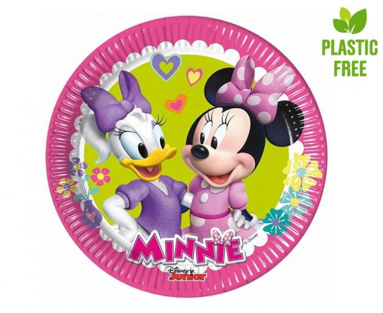 Procos Party Minnie Mouse "Happy Helpers" Borden 18cm | 8 stuks Procos Party Minnie Mouse "Happy Helpers" Borden 18cm | 8 stuks