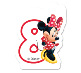 Procos Party Number Candle 8 years Minnie Mouse | per piece