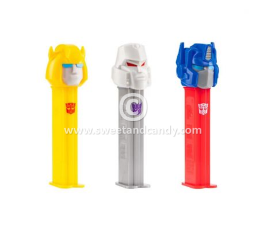 Pez Transformer Pez Houder met Snoepjes | per stuk Pez Transformer Pez Houder met Snoepjes | per stuk