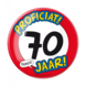 Paper Dreams Button XL 70 Jahre Verkehrsschild | pro Stück