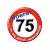 Paper Dreams 75 Years Button Traffic Sign | per piece
