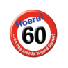 Paper Dreams 60 Years Traffic Sign Button | per piece Paper Dreams 60 Years Traffic Sign Button | per piece