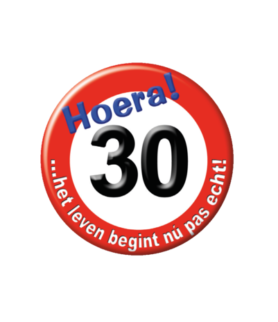 Paper Dreams Petit panneau de signalisation « 30 ans » | à l'unité