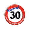 Paper Dreams Button klein 30 jaar Verkeersbord | per stuk Paper Dreams Button klein 30 jaar Verkeersbord | per stuk