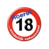 Paper Dreams Button 18 jaar Verkeersbord | per stuk Paper Dreams Button 18 jaar Verkeersbord | per stuk