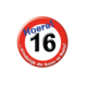 Paper Dreams 16 Years Button Traffic Sign | per piece