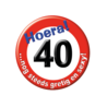 Paper Dreams 40 Jahre Knopf Verkehrsschild | pro Stück