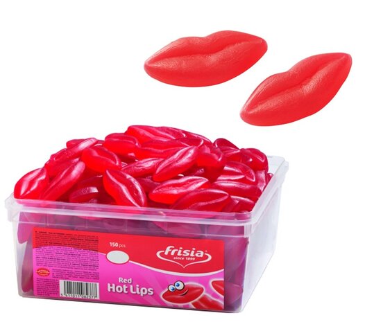 Haribo Vegan Hot Lips Snoepjes | silo 150 stuks Haribo Vegan Hot Lips Snoepjes | silo 150 stuks