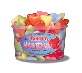 Haribo Bonte Hartjes Snoepjes | silo 150 stuks Haribo Bonte Hartjes Snoepjes | silo 150 stuks