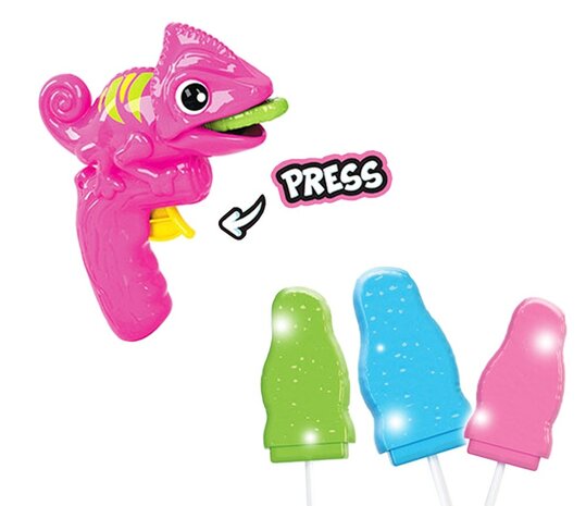 Sweet and Candy Kameleon Gun Pop 10gr | per stuk Sweet and Candy Kameleon Gun Pop 10gr | per stuk